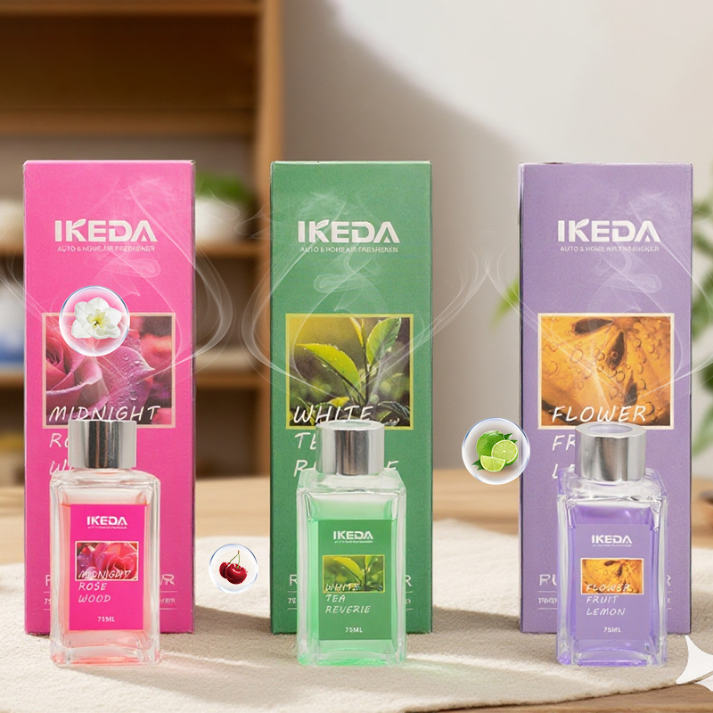 Home Fragrance Vanilla - 플라워 리드 디퓨저-바닐라 향 스틱 디퓨저