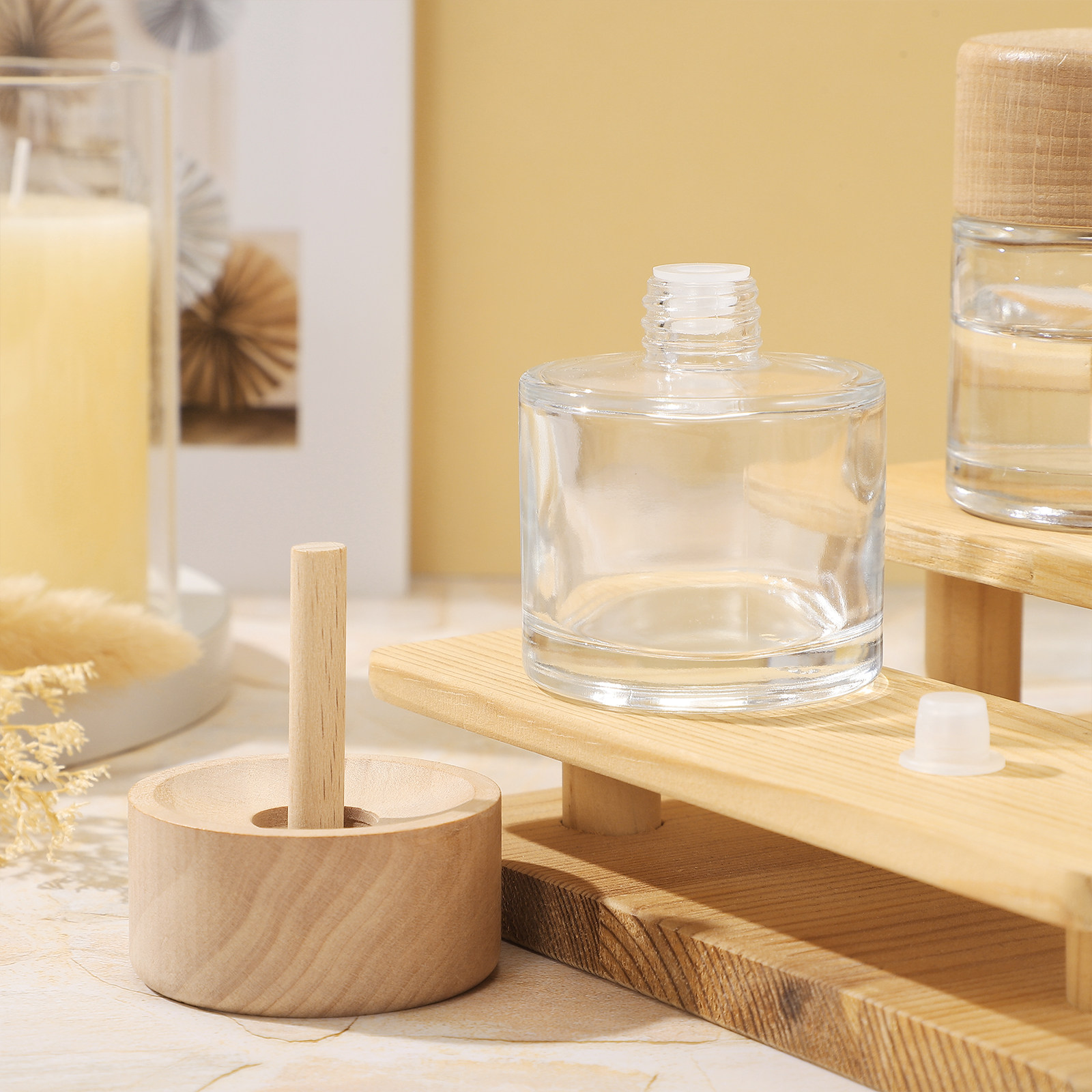 2개입 투명 리드 디퓨저 병, 넓은 입구의 유리 디퓨저 - Home Fragrance Bottle 리뷰 및 가격