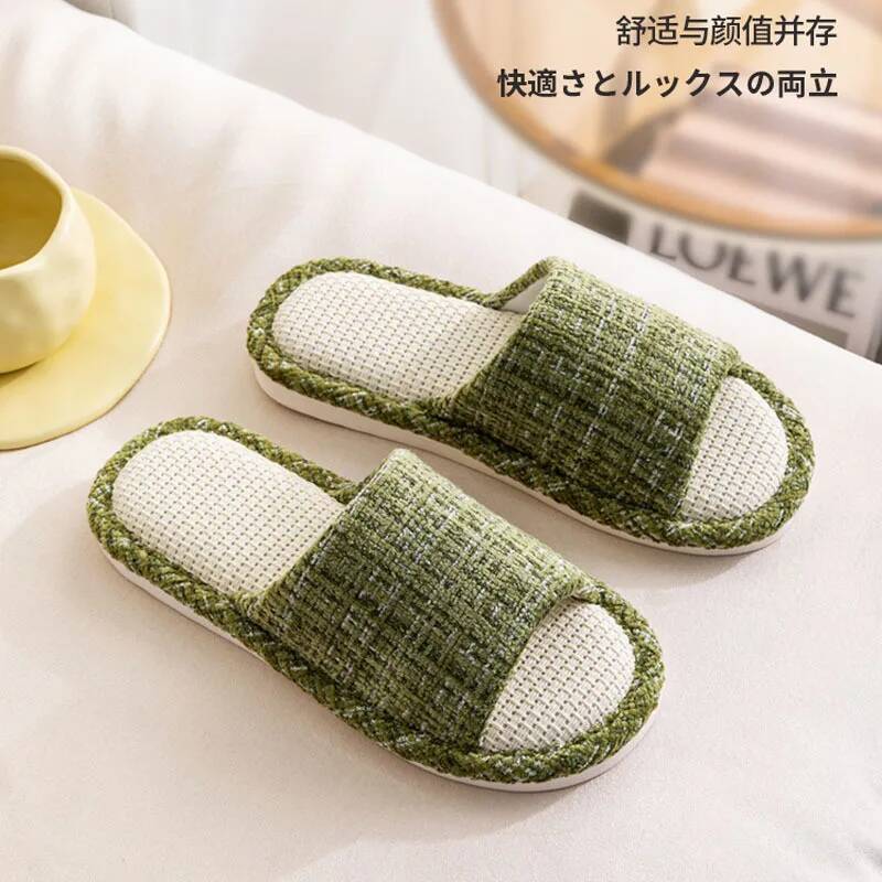 여성 슬리퍼 여름 새로운 일본 리넨 슬리퍼 작은 향기  - Home Fragrance Linen 리뷰 및 가격