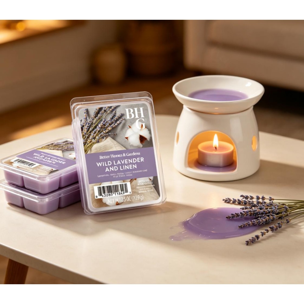 2.5온스 향기로운 왁스 멜츠 와일드 라벤더 & 리넨  - Home Fragrance Linen 리뷰 및 가격