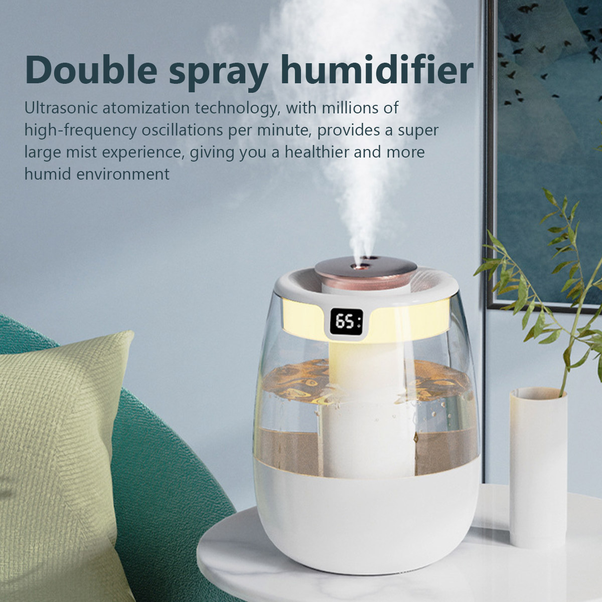 1.3L 가습기 더블 스프레이 포트 쿨 미스트 메이커  - Home Fragrance Room Spray 리뷰 및 가격
